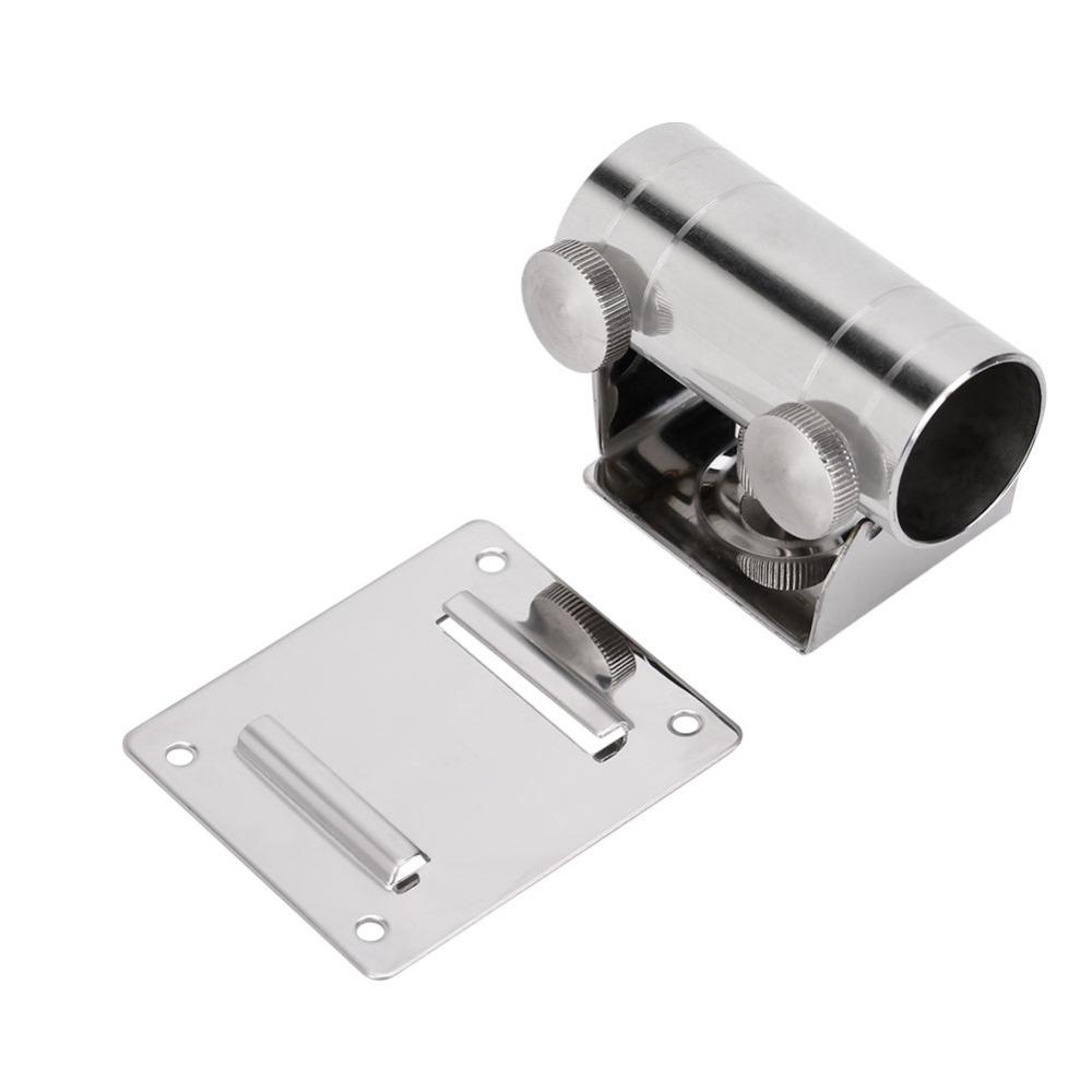 Stainless Steel Fishing Umbrella Stand Adjustable Umbrella Stand Base  Outdoor Use