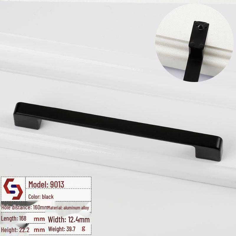 Mâner Sertar și Dulap Stil American Negru