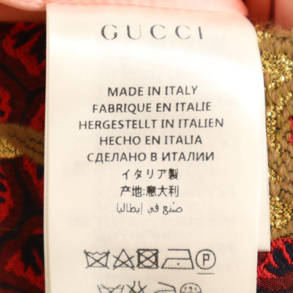 GUCCI 441738 Made in Italy Floral Jacquard Jacket 38 Ribbon with hanger Women Used