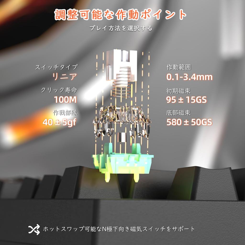 ATTACK SHARK R82HE Wired Gaming True 8K Polling Freely Interchangeable Magnetic and Mixed Compact Aviation Aluminum HIFI 256K Scan Customizable RGB