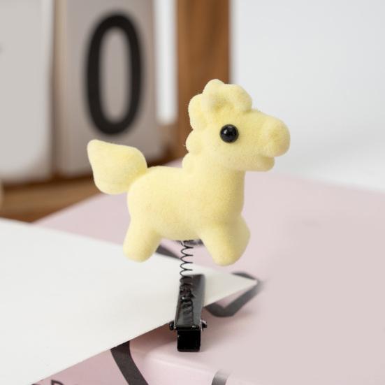 2/3 Stück Mädchen Haarspange Federdesign Fliegendes Pferd Dekor Haarnadel Neues Jahr Haarstyling-Werkzeug Wiederverwendbares Haaraccessoire