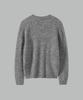 NONBLANK Mohair Wool Blend Crop Round Knit_Melange Grey