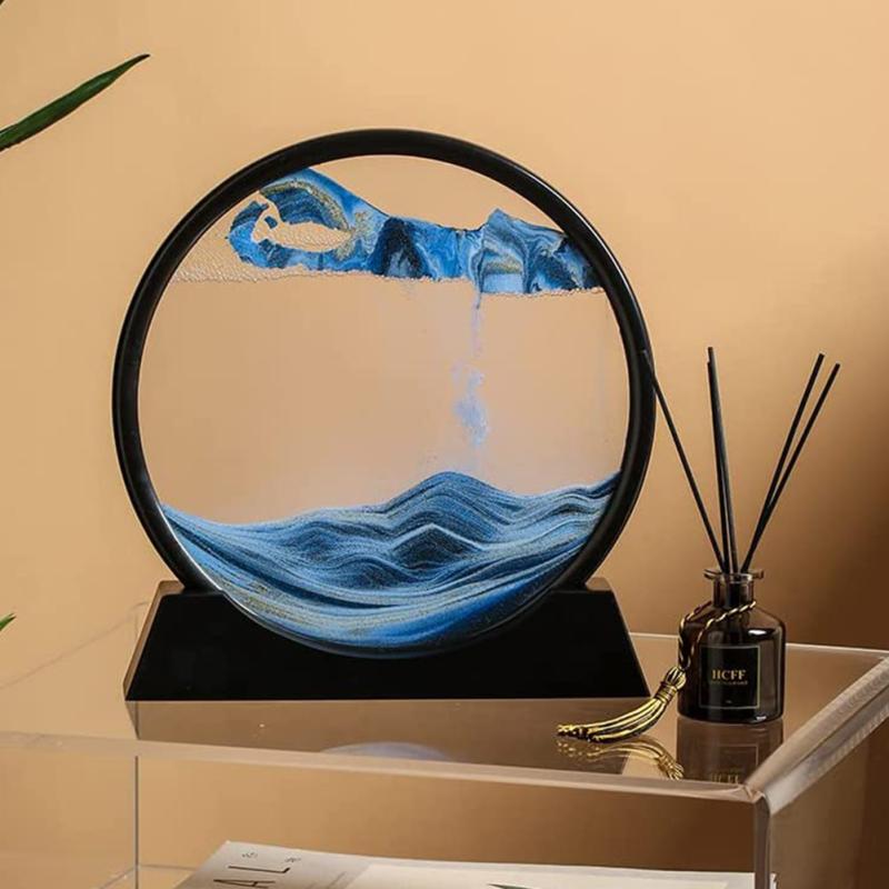 Fließendes Sandgemälde für Wohnzimmer, multifunktionale Dekoration, 3D-Sandbild, einfach entspannend