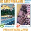 Gloss Varnish for Acrylic Painting Artist's Acrylic Varnish NonYellowing NonToxic AntiCrazing High Gloss Finish for Artwork Acr