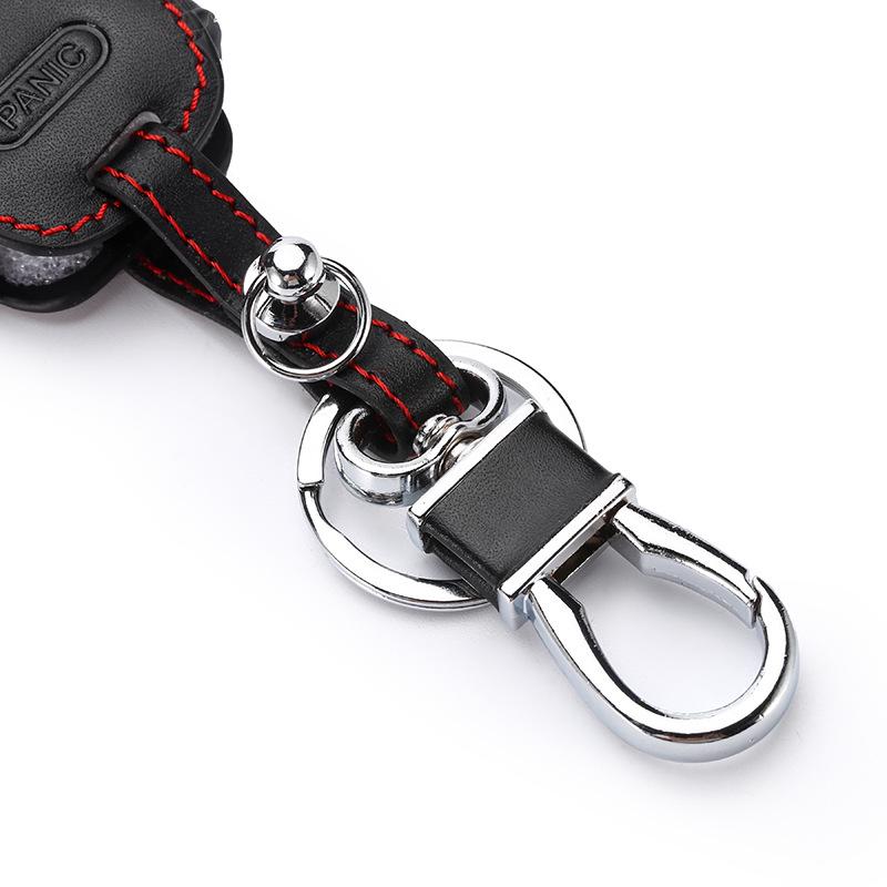 Premium Leather Key Case for 7th Gen Honda Accord, Old Civic, CRV, Fit, and Odyssey (US Version)