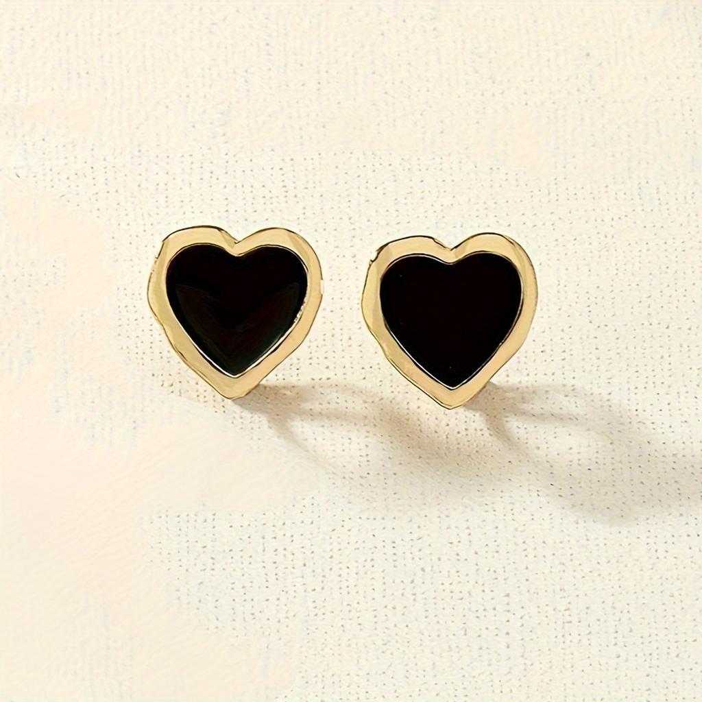 Love Geometric Irregular Stud Earrings Retro Temperament Earrings Earrings