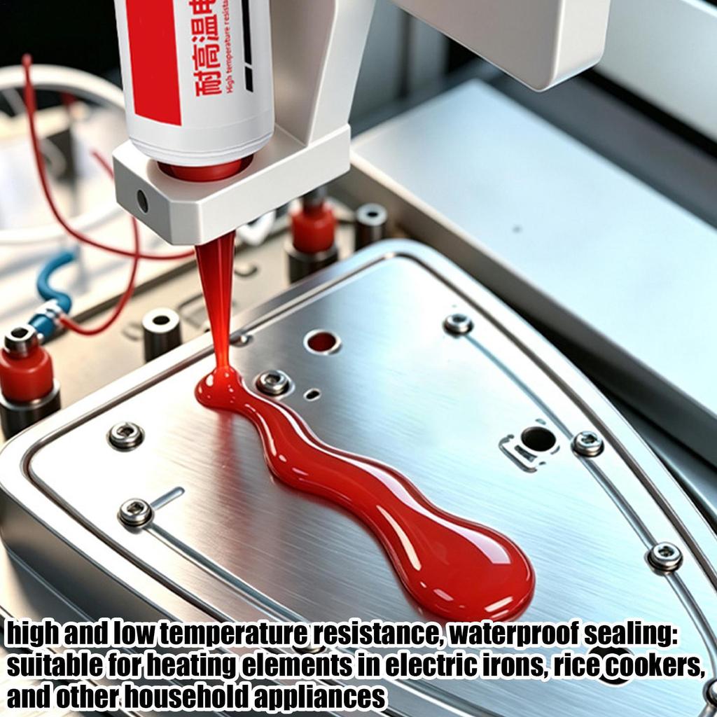 50ml High Temp Glue Heat Resistant Adhesive for Home Appliance Repair Electric Irons Hair Dryers Microwave Ovens Gas Stoves