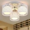 Three-Head Round Glass Chandelier: Modern Ceiling Light for Dining Room, Bedroom, and Apartment