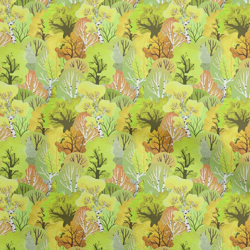 oneOone Cotton Poplin Green Fabric Autumn Craft Projects Decor Fabric Printed By The Yard 42 Inch