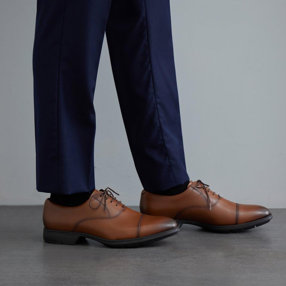 Texcy Luxe Men's Business Shoes, TU-7774S, Brown, Size 27.0 cm, 3E