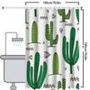 Plant Cactus Bathroom  Shower Curtain Dwarf Waterproof Fabric Bathroom Curtain With 12 Hooks Sunflower Home Deco Free Ship