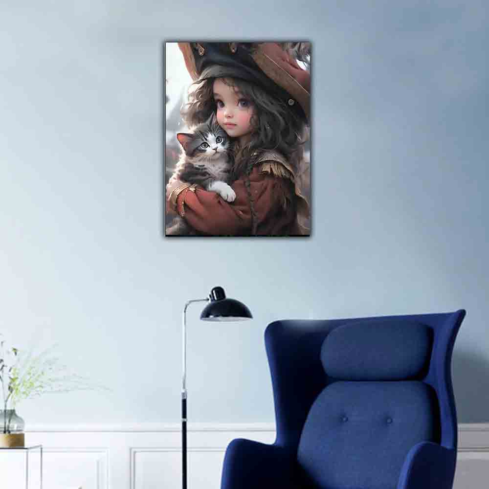DIY Full Round Diamond Painting Cross Stitch 3D Baby Animal Home Decorative Art Moon Diamond Painting 5d Diamond Art Painting