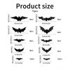 3D LED Glitzer Fledermaus Wandaufkleber für Halloween Dekoration
