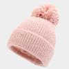 New Two-color Women's Coarse Pattern Big Hairball Hat Set, Thickened Warm In Autumn and Winter, Simple and Cold-proof Three-piece Set