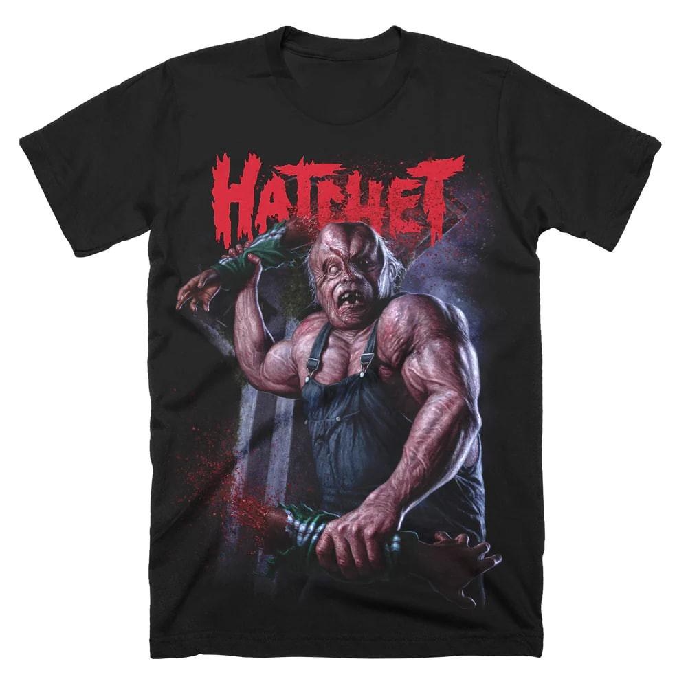 NEW! Hatchet Face T-Shir Spooky Horror Graphic Gift Halloween XXL