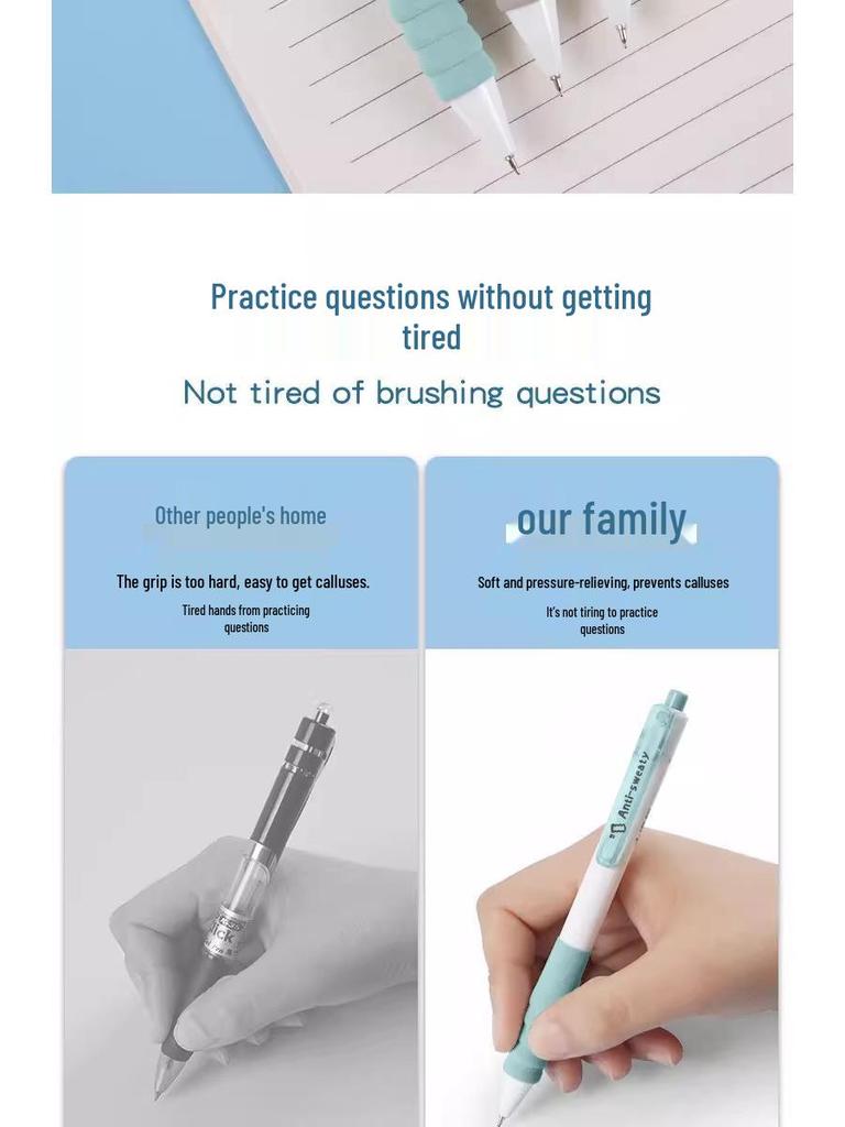 MG Quick-Dry Click Pen AGPK4701, 0.5mm, Anti-Slip, Sweat-Absorbing