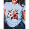 Hibiscus Floral Print Summer Women'S Casual T-Shirt for Girlfriends - Urban Light Fashion