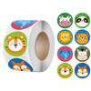 500/roll Children's Reward Stickers: Creative Cartoon Animals for Teacher Praise & Student Encouragement