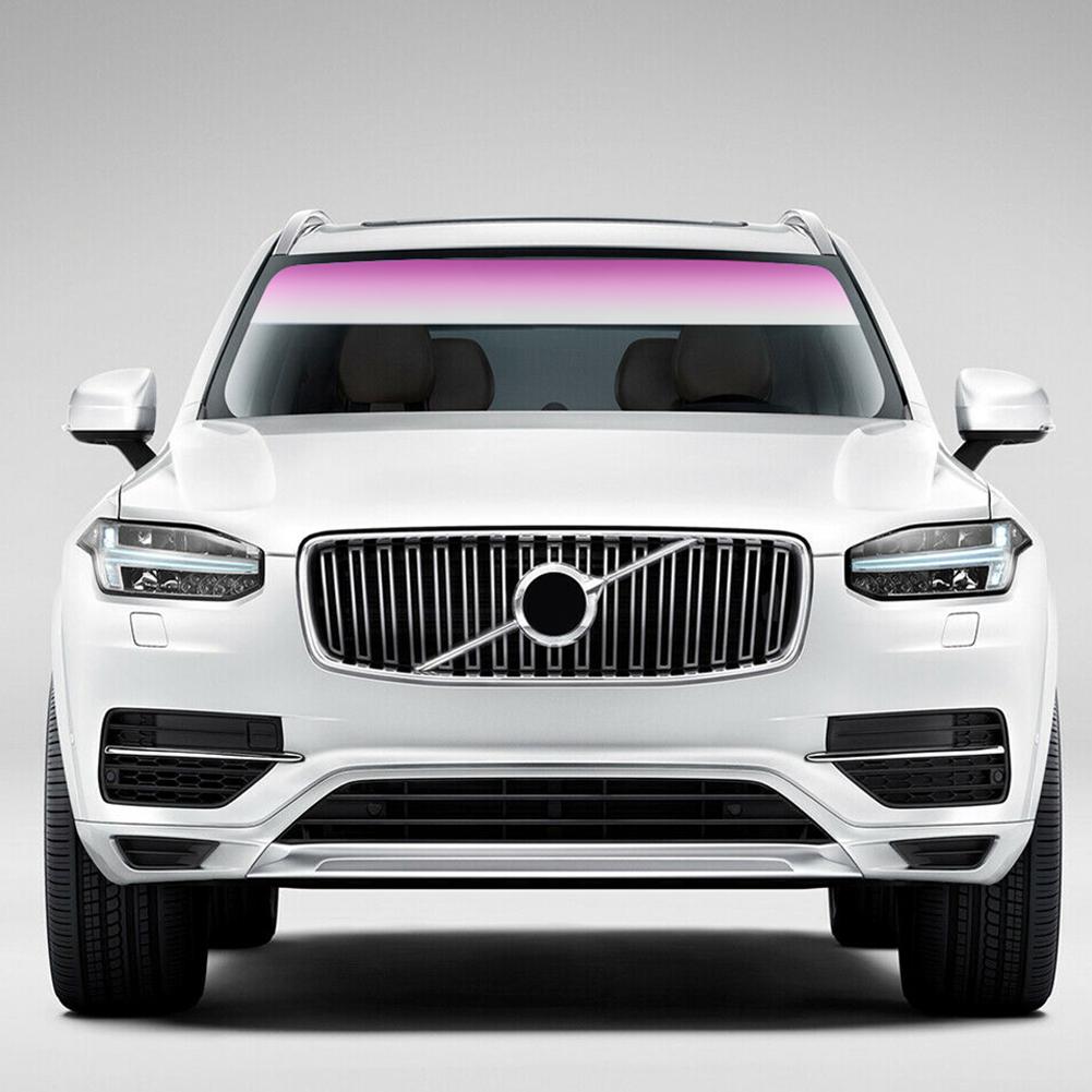 Car Front Windshield Sun Visor Protection Shade Sticker Window Sun Visor Strip Heat Insulation Tint Film Car Accessories