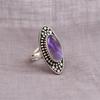 Amethyst Oval Gemstone Ring, Solid 925 Sterling Silver Ring, Handmade Jewelry, Women Ring, Gift For Her