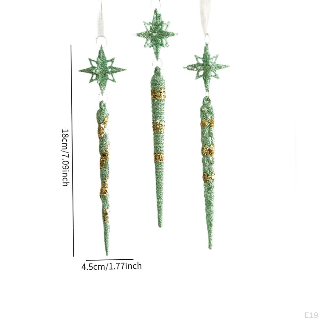 Christmas Tree Hanging Decoration Ornament Year Window Photo Prop Sequin Embellishment