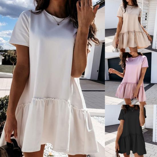 short sleeve loose dress
