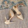8-10 High Heels Women's New Pointed Waterproof Table Stiletto Shoes Hollow 10. High Heel Sandals