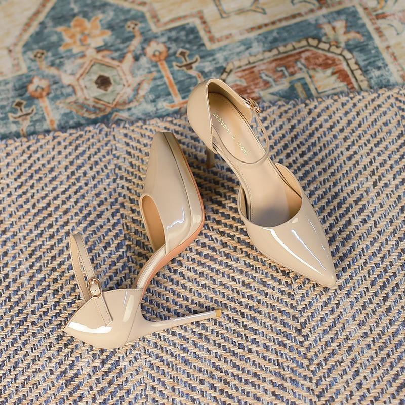 8-10 High Heels Women's New Pointed Waterproof Table Stiletto Shoes Hollow 10. High Heel Sandals
