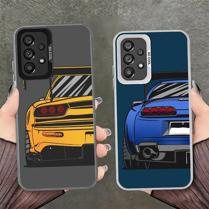 JDM Sportwagen Minimalistisches Design Weiche Handyhülle für Samsung A17 A16 A15 A14 A13 A57 A56 A55 A54 A53 A37 A36 A35 A34 A33 A26 A2