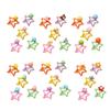5xColorful Snap Clip Girls Kid Hairpins Ladies Headpieces HairPin Metal Hair Clips Star Non-slip Hairpins Snap Hairpins