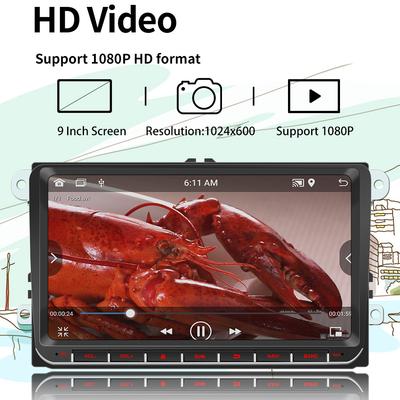 Android 12 Stereo auto DoubleDin Navigație GPS Radio FM cu ecran IPS de 9 inchi Carplay Android