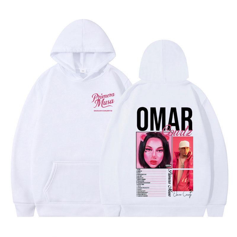 Rapper Omar Courtz Primera Musa Album Tour 2025 Hoodie Herren Damen Ästhetischer Pullover Langärmlig Lässige Sweatshirts Fan-Geschenke
