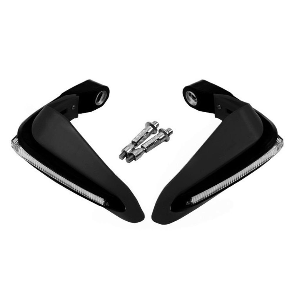 2PCS Plastic, LED Light Handguard Universal Handle Protector Wind Deflector Handguard Swap