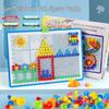 Children's Mushroom Pegboard Puzzle: Large Particle Creative Toy for Ages 6-8