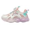 MQD Color Blocking Rotary Knob Versatile Fashion Mesh Sports Shoes for Girls