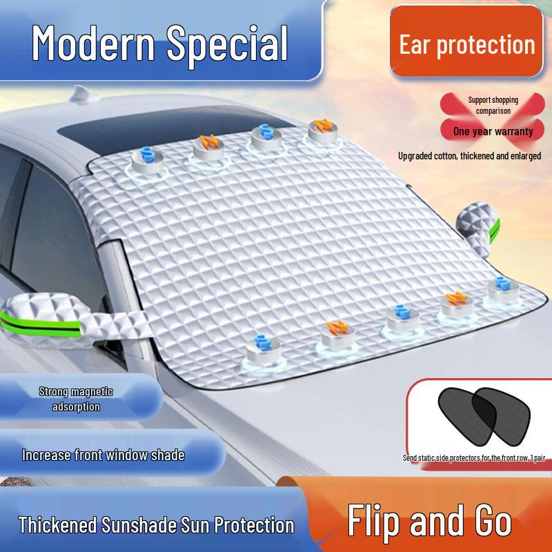 All-Season Universal Thickened Car Half Cover with Sun and Rain Protection Default