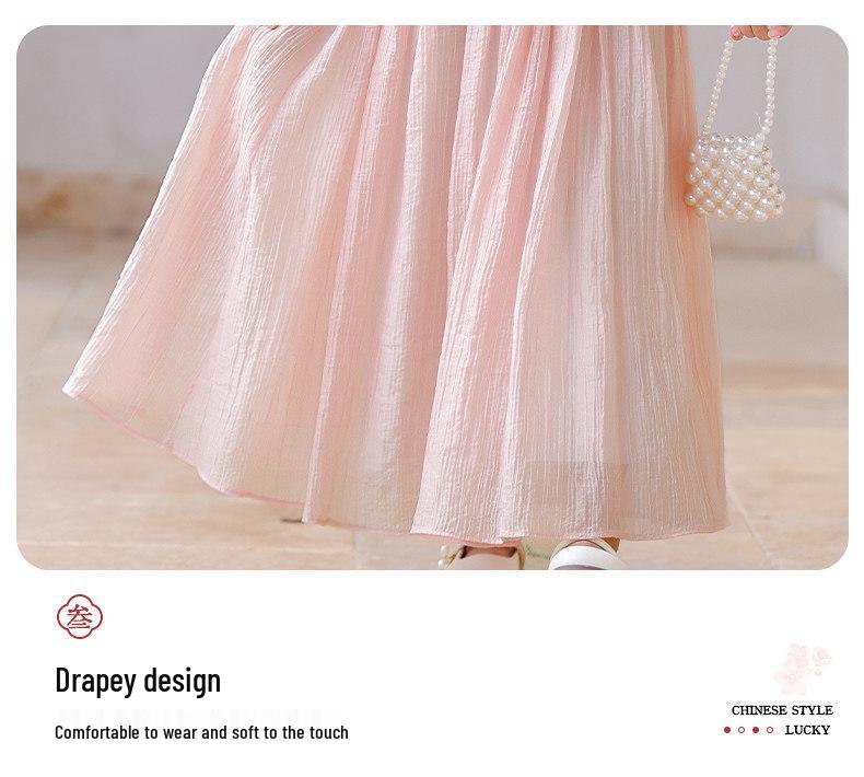 Spring 2026 New Chinese Style Girls' Hanfu: Tang Suit National Style Little Girl Daily Wear Set