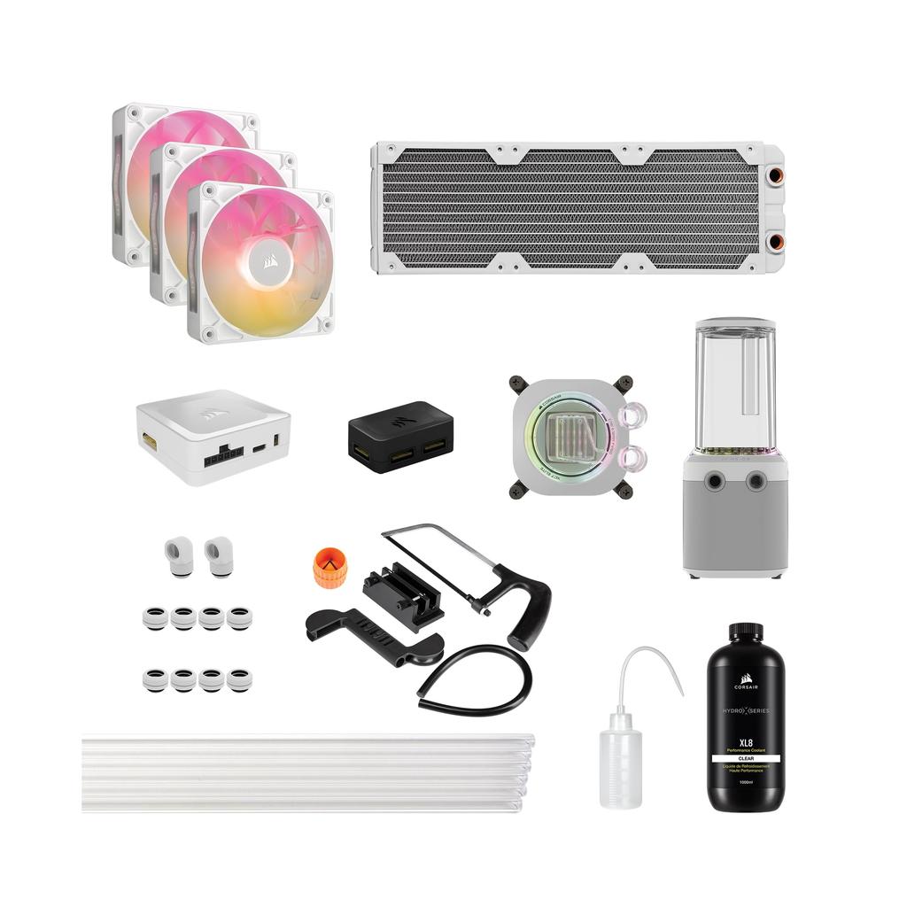 CORSAIR Hydro X Series iCUE LINK XH505i RGB Custom Cooling Kit White (CX-9070019-WW)