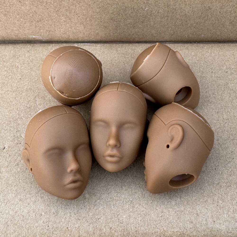 Vintage 1/6 Scale PP Face Mold Doll Bald Head for Fashion Doll Makeup Practice DIY Toy Parts Ideal Girls Birthday Gift