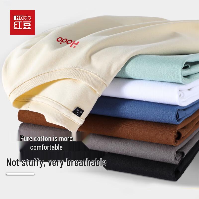 Hodo Men s 100% Cotton Round Neck Long Sleeve T-Shirt 5XL