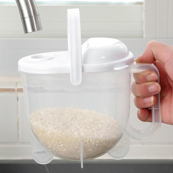 Ruční mytí Rýžovar Velká kapacita Koš na rýži Oplachovač Odkapávač Rychlý odtok Ergonomická rukojeť Filtr s jemnou síťkou