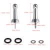 Insertion in/Screw in Reel Stand Fishing Wheel Balance Rod Aluminum Fishing Reel Balancer with Waterproof Rubber Rings