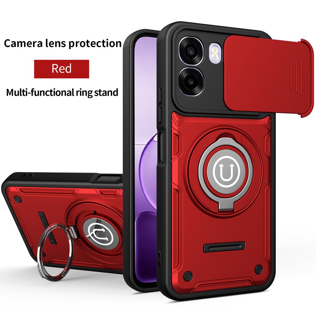 For OPPO A6X Case Oppo A6 4G Cover Oppo A6 5G A6S Magnetic Armor Shockproof Ring Holder Case Magsafe Wireless Charge Phone Cover