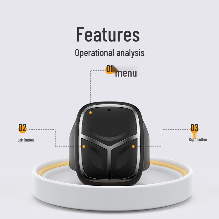 Télécommande Bague Intelligente Bluetooth: Gadget du bout du doigt pour selfie et tourne-page