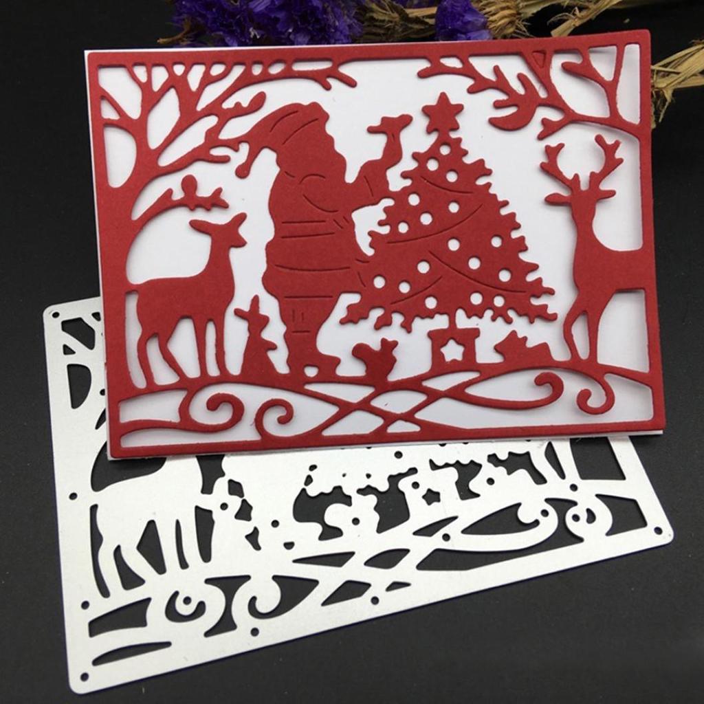 Christmas Carbon Steel Die Punching Machine Stencils Cutting Dies Birthday Gift