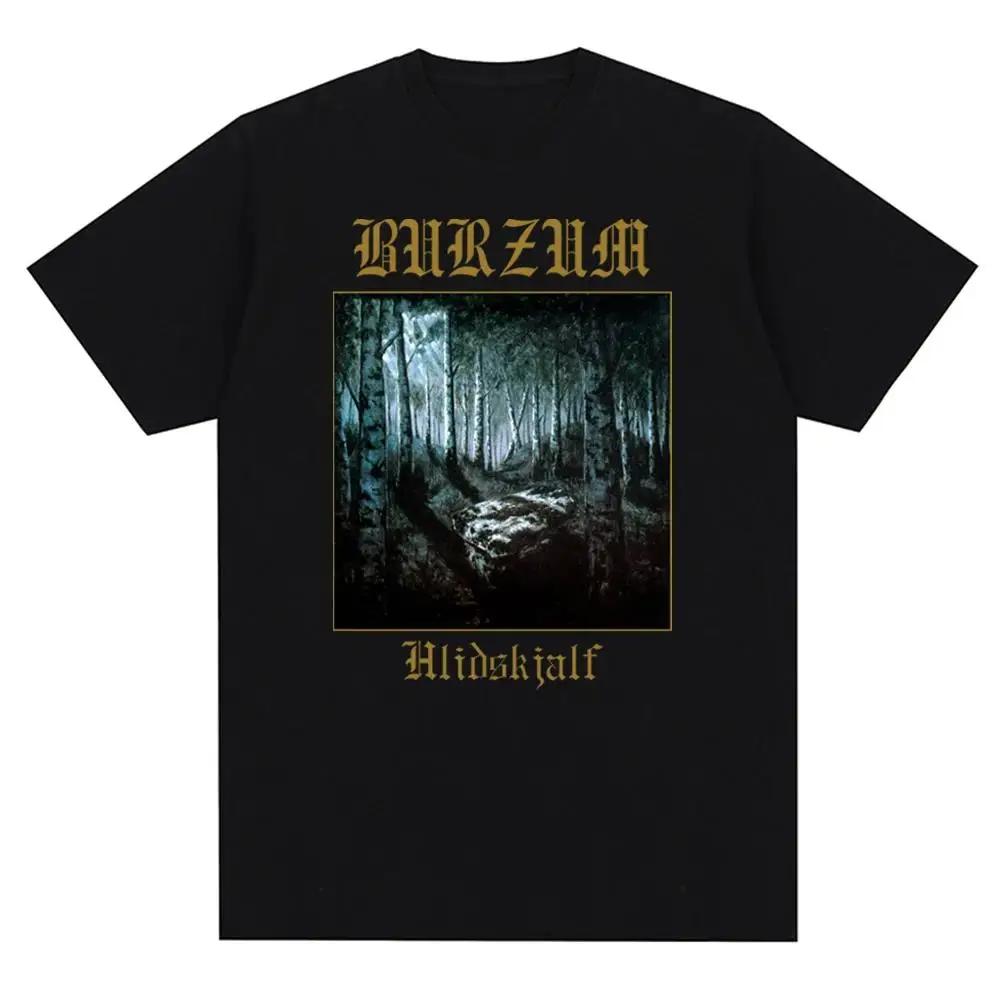 European and American Niche Black Metal Dark Pure Cotton T-shirt Cover Print Music Fashion Casual Short-sleeved Men and Women