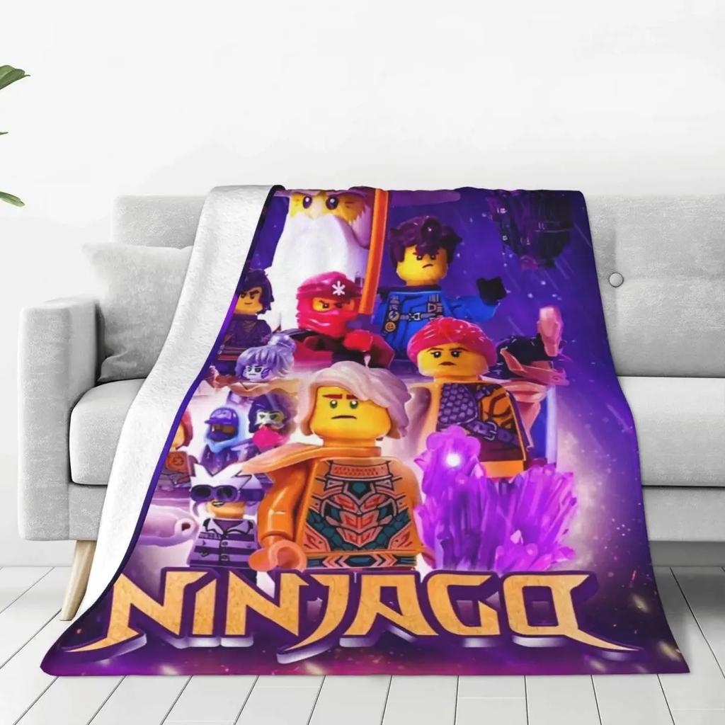 N-ninjagos Blanket Flannel Funny Warm Throw Blankets for Bedspread Summer
