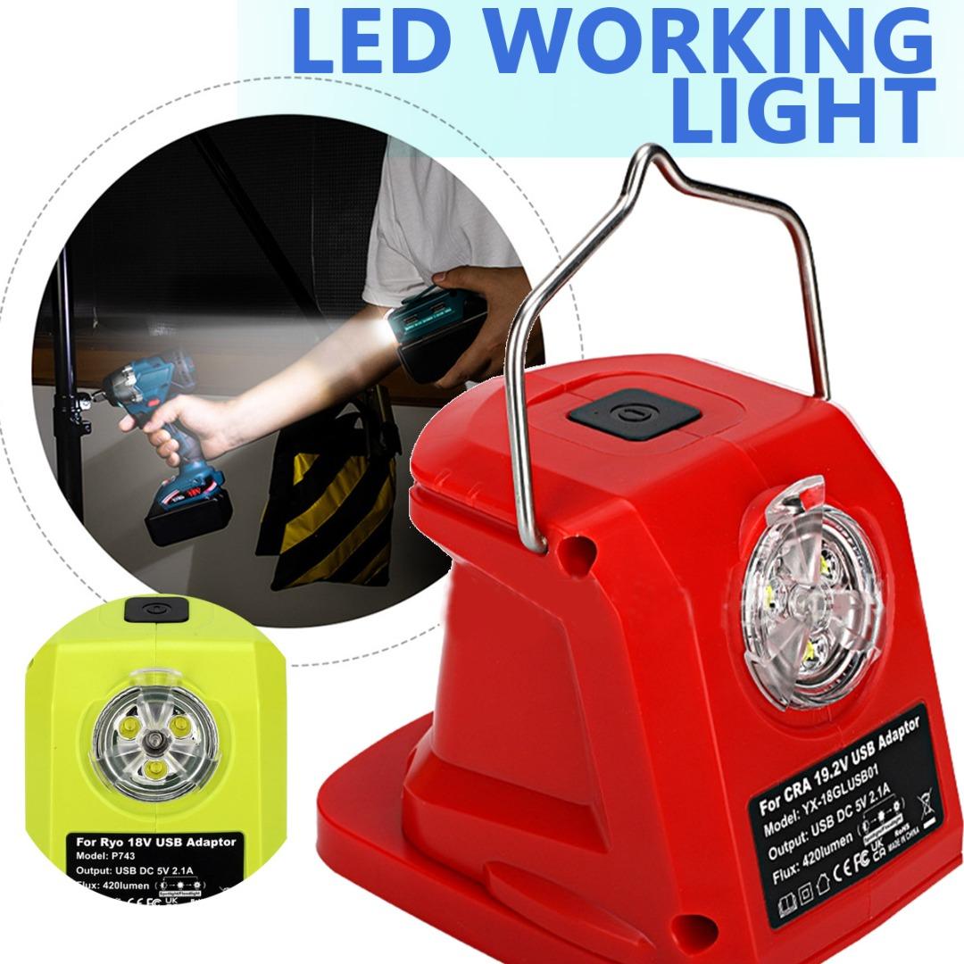 

Адаптер литиевой батареи PDTO для светодиодного рабочего освещения Lion Dual USB Converter 14,4–19,2 В.