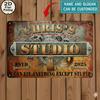 Personalized Custom Metal Garage Sign Vintage Man Cave Decor