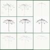 Hollow Out Plant Climbing Frame Umbrella Shape Trellis Flower Rack  Courtyard Decor
